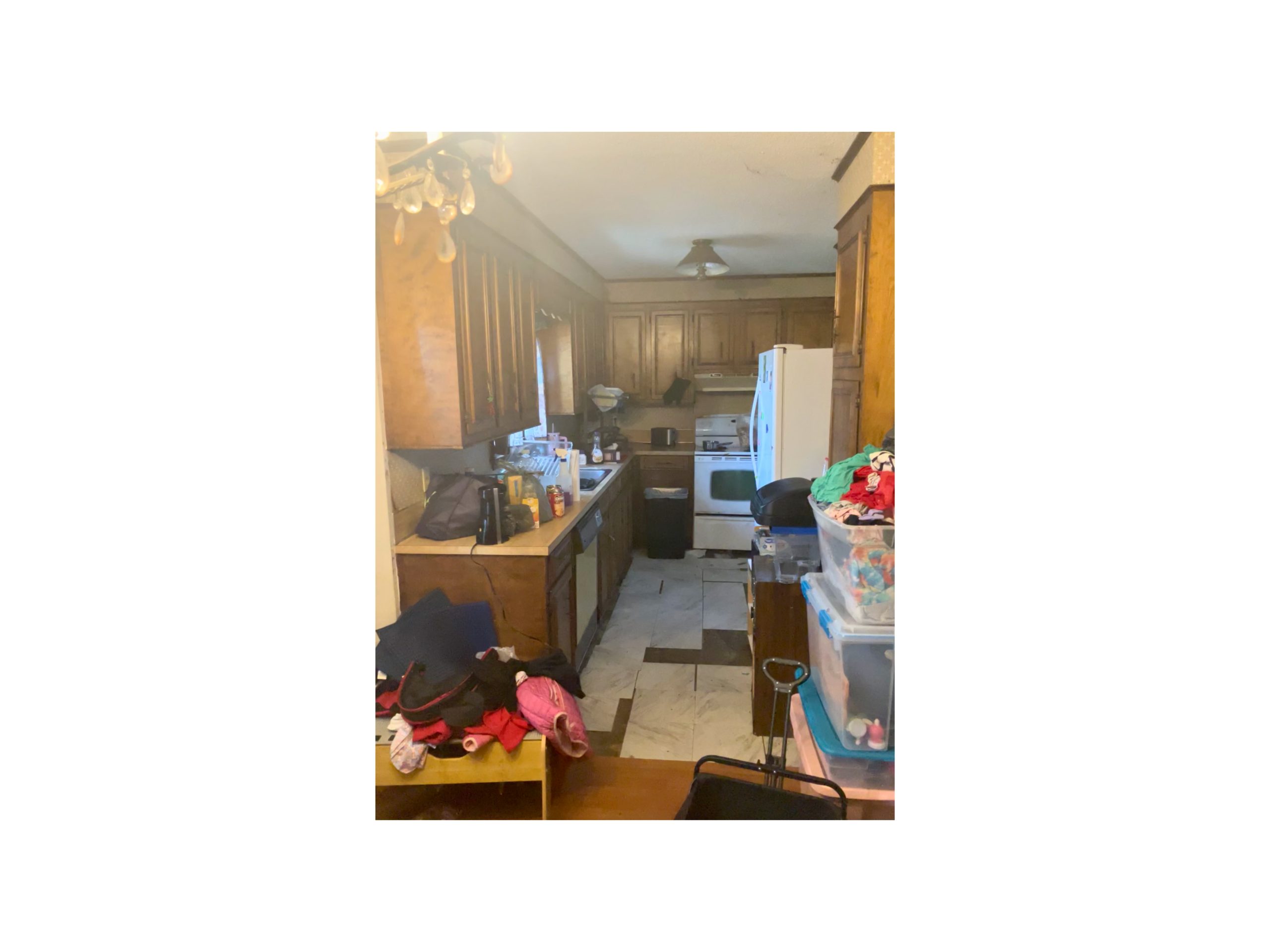 Before photo of a Charleston-area property before repairs